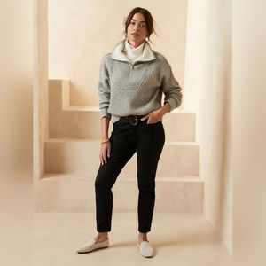 NWT Banana Republic Sloan Slim Ankle Pants Black Size 2 Long